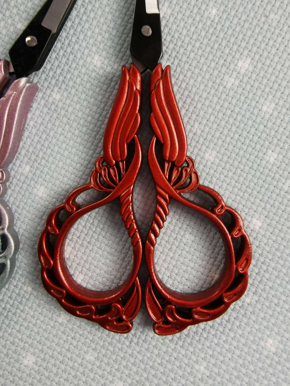 Ornate Heavy Weight Embroidery Scissors with Cover