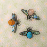 Needle Minder - Abalone Winged Bees