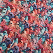 WIP Project Bag - Ghostly Pumpkins