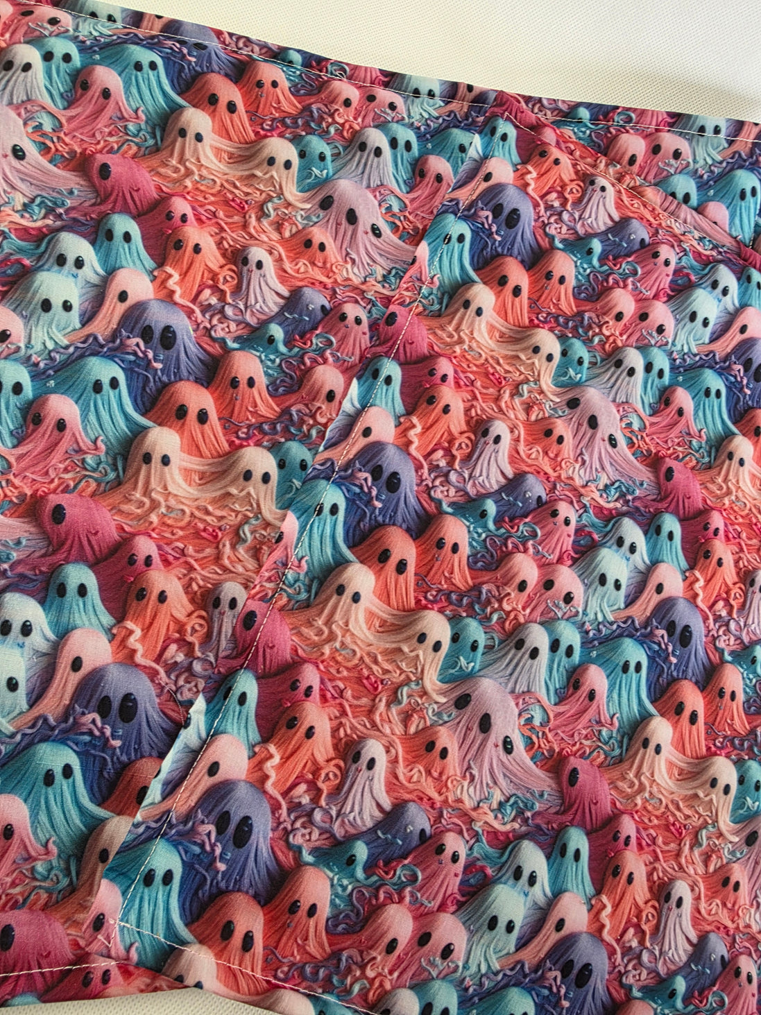WIP Project Bag - Ghostly Pumpkins