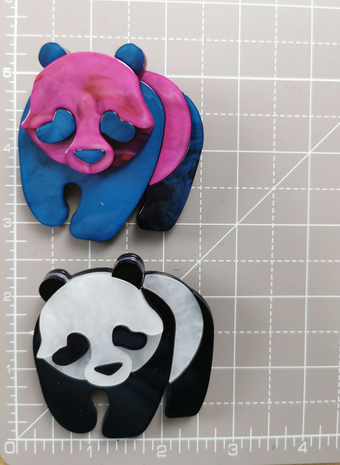 Needle Minder - Luxury Layered Acrylic Large Panda Bear