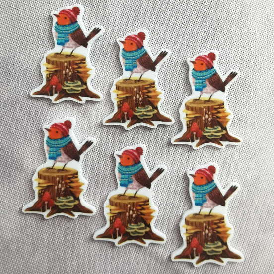 Needle Minder - Winter Robin in Hat & Scarf