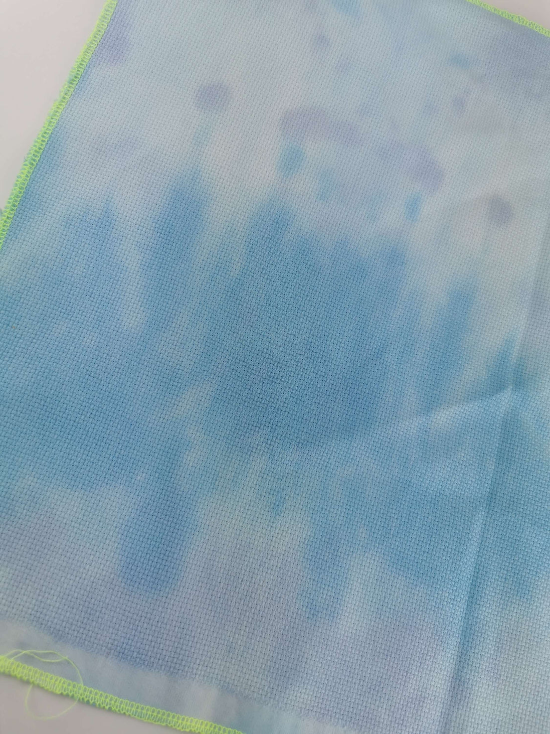 Blues (test piece 2)  Hand Dyed. 14ct Aida.