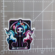 Needle Minder - Unicorn Tarot Card. The Chariot.