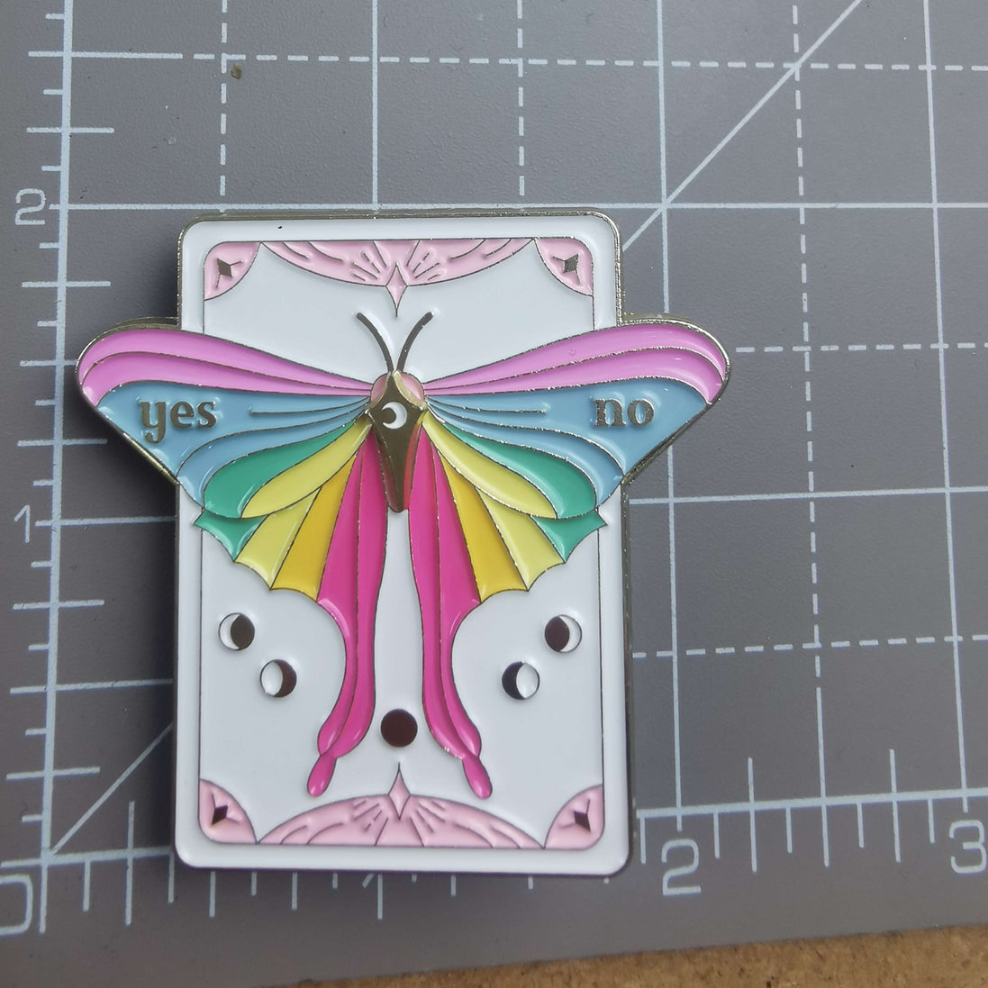 Needle Minder -  Rainbow Lunar Moth Tarot Style