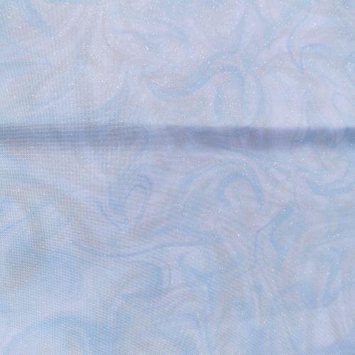 Aida / Evenweave - SPARKLE Blue Smoke - (printed)