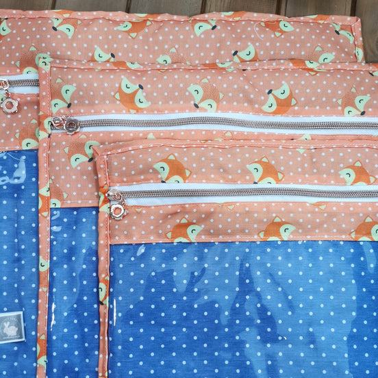 WIP Project Bag - Dotty Little Foxes