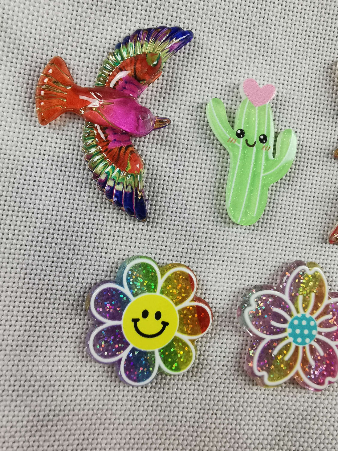 Needle Minder - Glitter Flowers & Catcus, Beautiful Birds