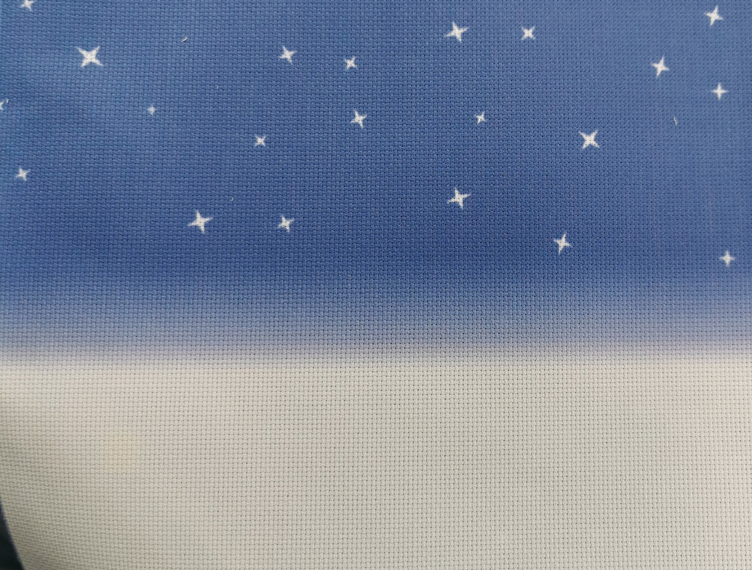 Aida / Evenweave - Snowy Night- (printed)