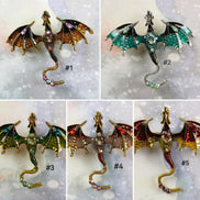 Needle Minder - Enamel Crystal Dragon