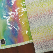 WIP Project Bag - Rainbow Leopard GLITTER front.