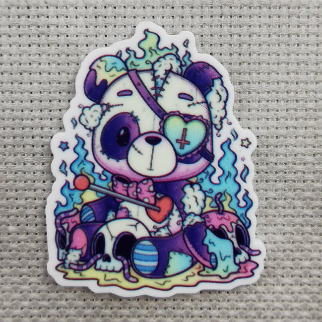 Needle Minder - Spooky Cute Panda Voodoo Doll Plush Teddy