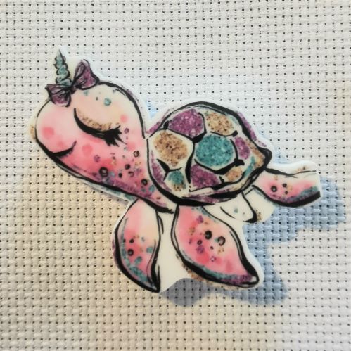 Needle Minder -Rainbow Multicoloured Unicorn Turtle