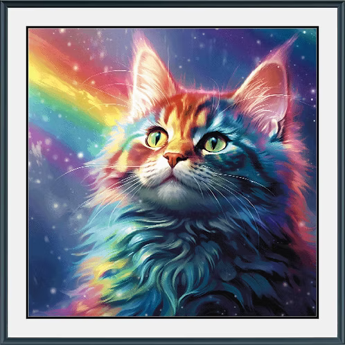 Rainbow Gazer PDF Cross Stitch Pattern Chart