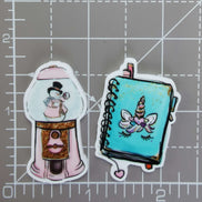 Needle Minder - Unicorn Diary Notebook / Magic Snowman Snow Globe