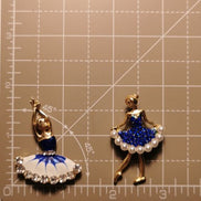 Needle Minder - Crystal & Pearl Ballerina Dancer