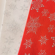 Festive Felt - Glitter Snowflakes (backing fabric / FFO ornaments)