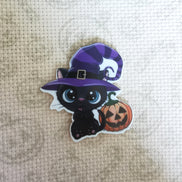 Needle Minder - Halloween. Pumpkin, witch, cat, spider, scarecrow. Spooky.