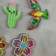 Needle Minder - Glitter Flowers & Catcus, Beautiful Birds