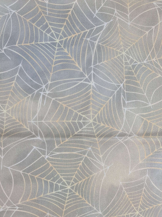 Aida / Evenweave - Golden Cobweb - (printed)