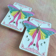 Needle Minder -  Rainbow Lunar Moth Tarot Style