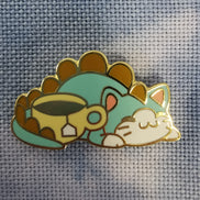 Needle Minder - Tea Cup Dino Cat.