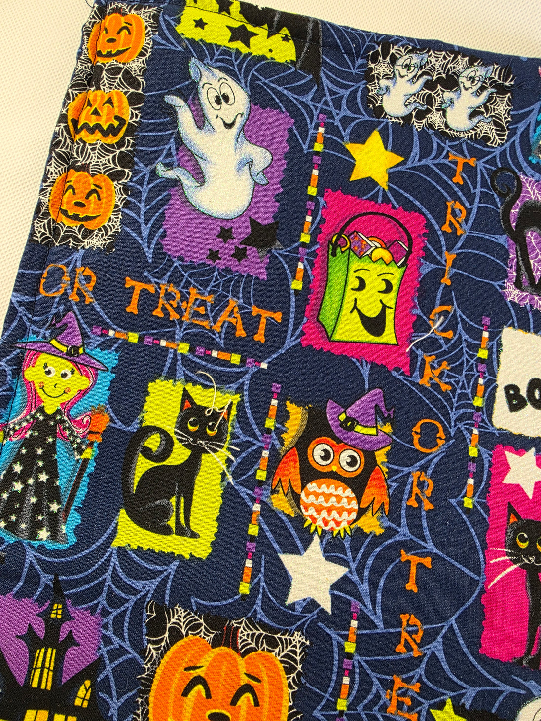 WIP Project Bag - Sparkle Ghost GLITTER front