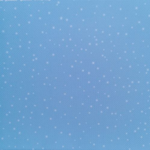 Aida / Evenweave - Snow Flurry Blue - (printed)