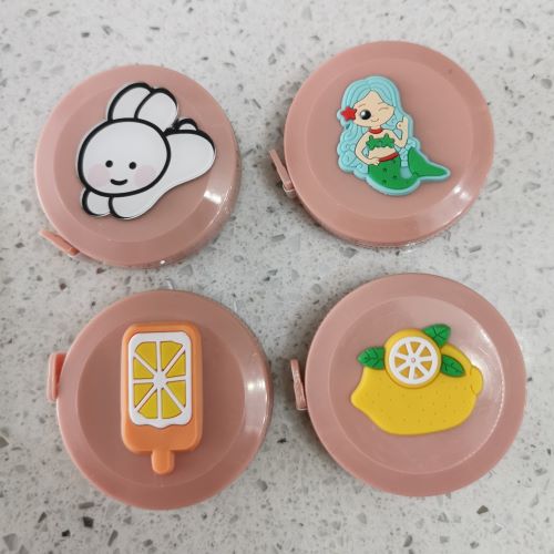 Cute Characters Tape Measure - Pink