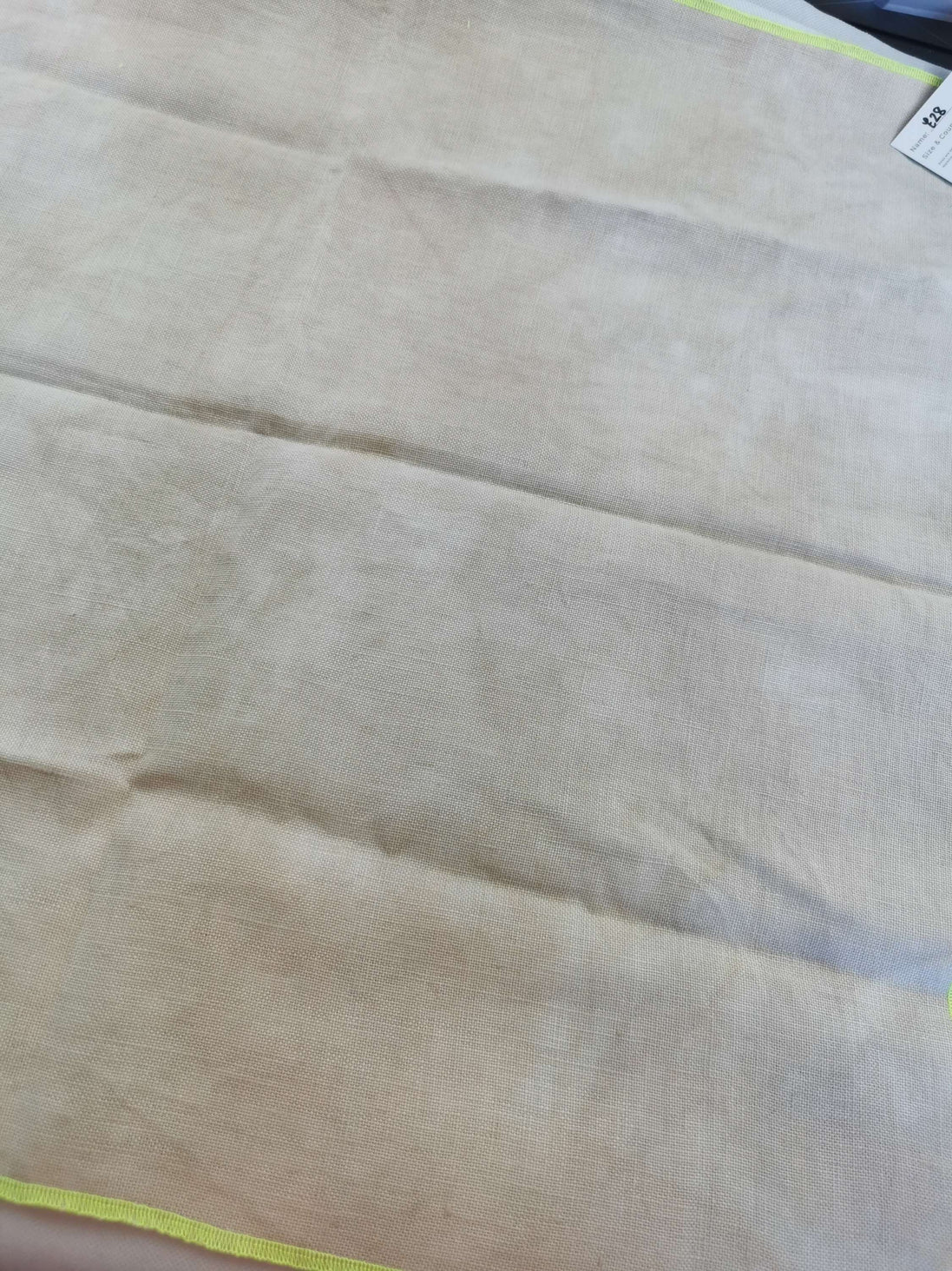 A17 Hand Dyed. 28ct Linen  (24x24.5")