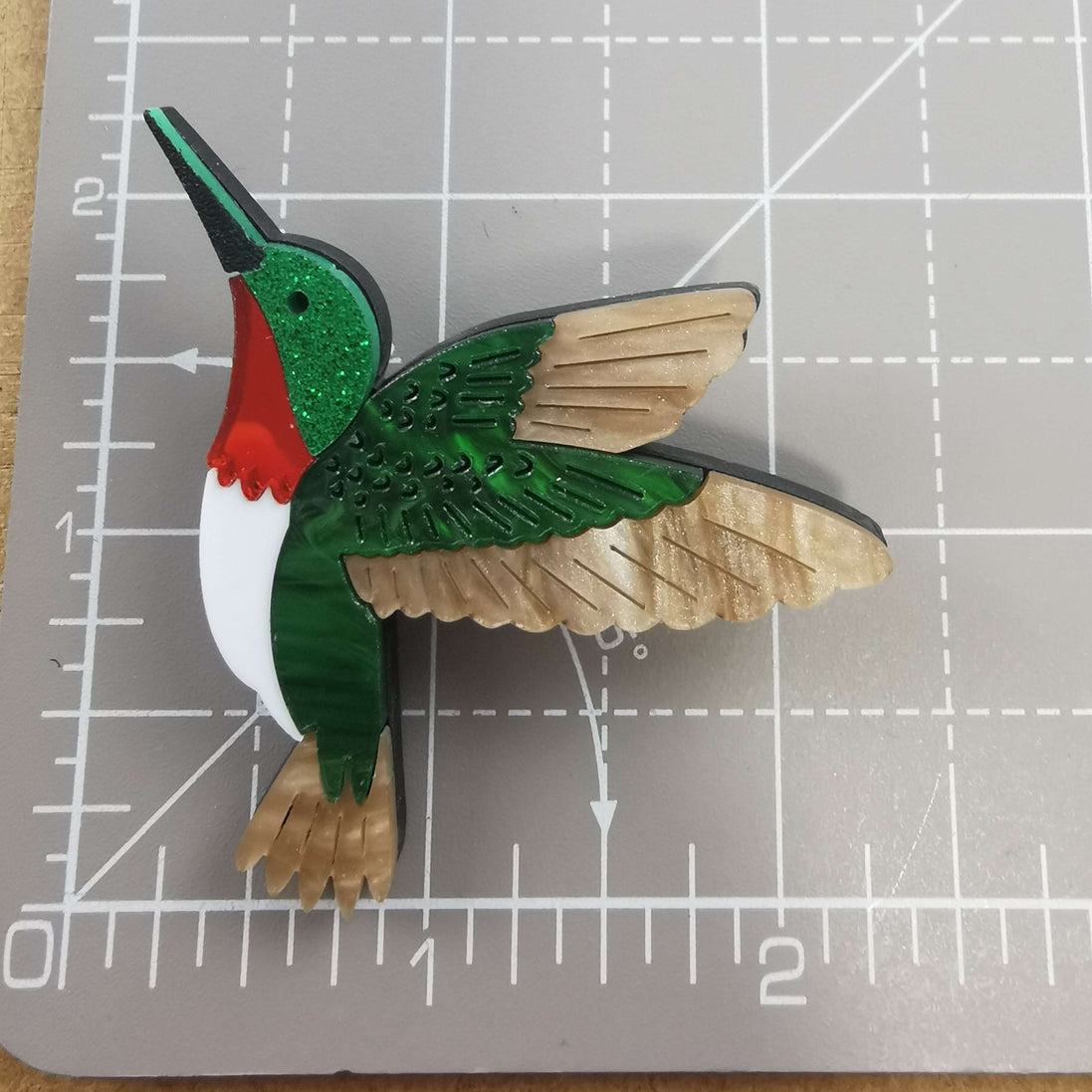 Needle Minder - Luxury Mirrored Hummingbird