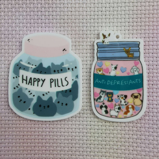 Needle Minder - Happy Cat Pills. Antidepressant Dogs.