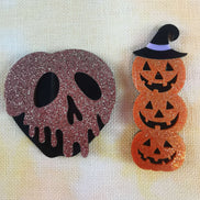 Needle Minder - Luxury Layered Acrylic Glitter Poison Apple / Pumpkin Stack