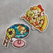 Needle Minder - Pizza Puppy. Donut Doggy.