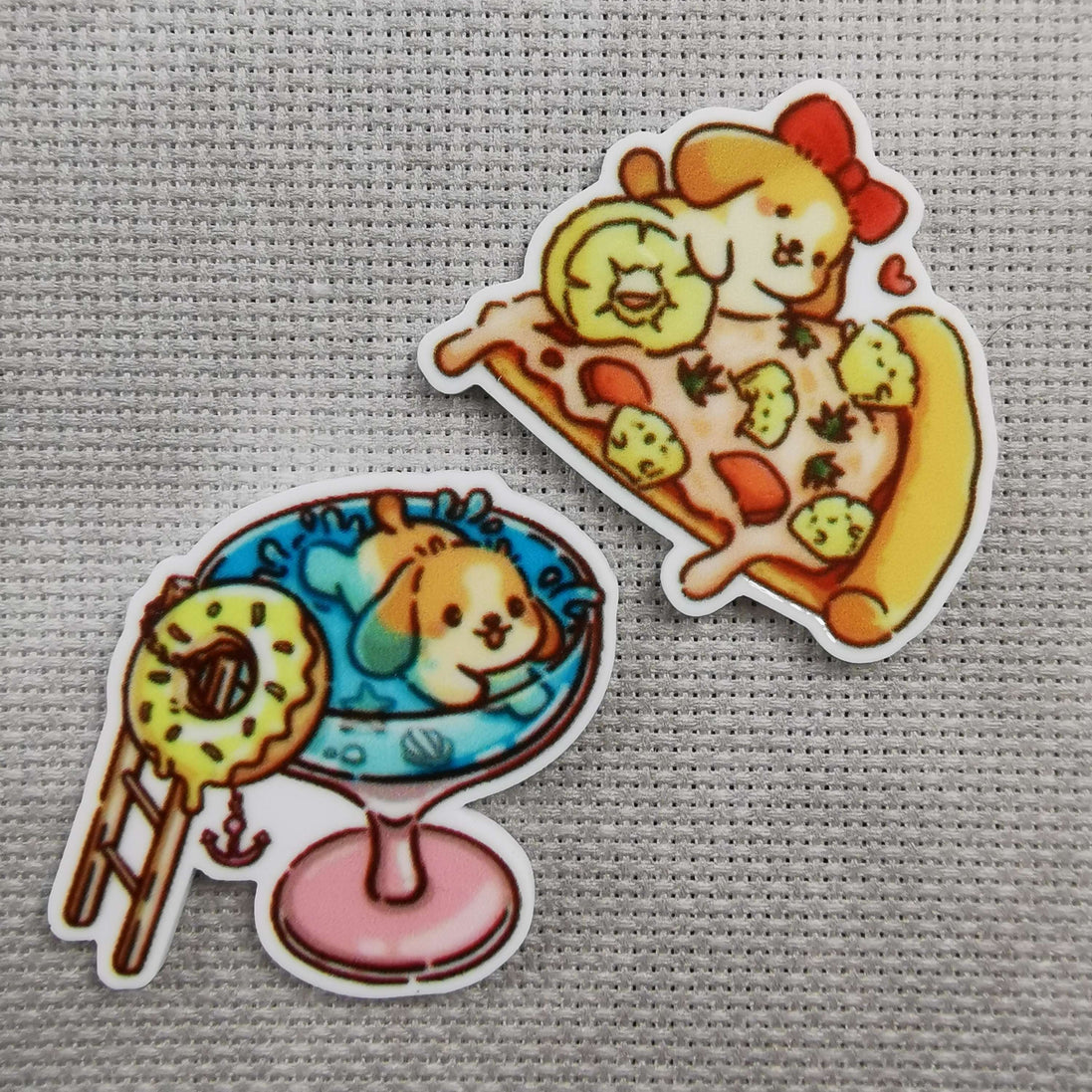 Needle Minder - Pizza Puppy. Donut Doggy.