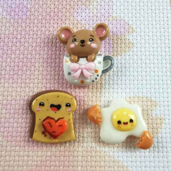 Needle Minder - Eggs & Toast Breakfast & Cup of Tea Mouse