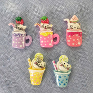 Needle Minder - Summer Beverage Happy Cats