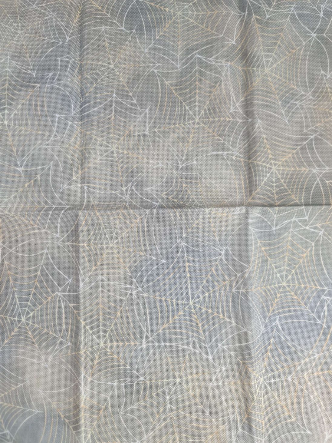 Aida / Evenweave - Golden Cobweb - (printed)