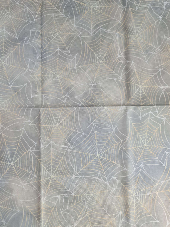 Aida / Evenweave - Golden Cobweb - (printed)