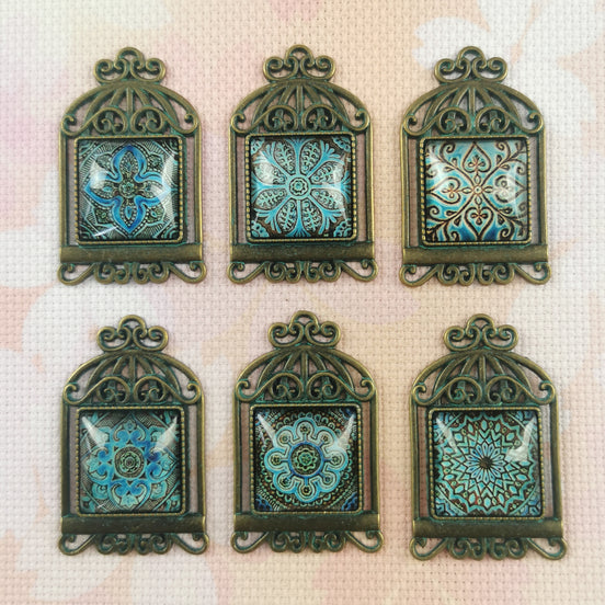 Needle Minder - Bird Cage Blue Mandala