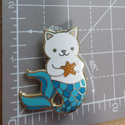 Needle Minder - Mermaid Kitten with Starfish