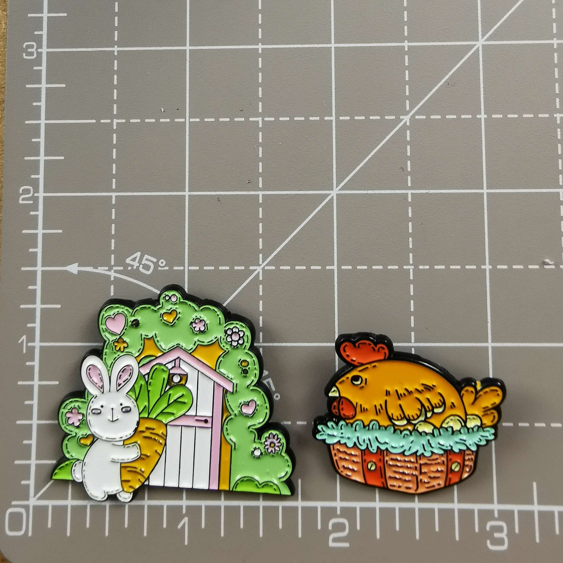 Needle Minder - Spring Bunny House, Spring Chicken