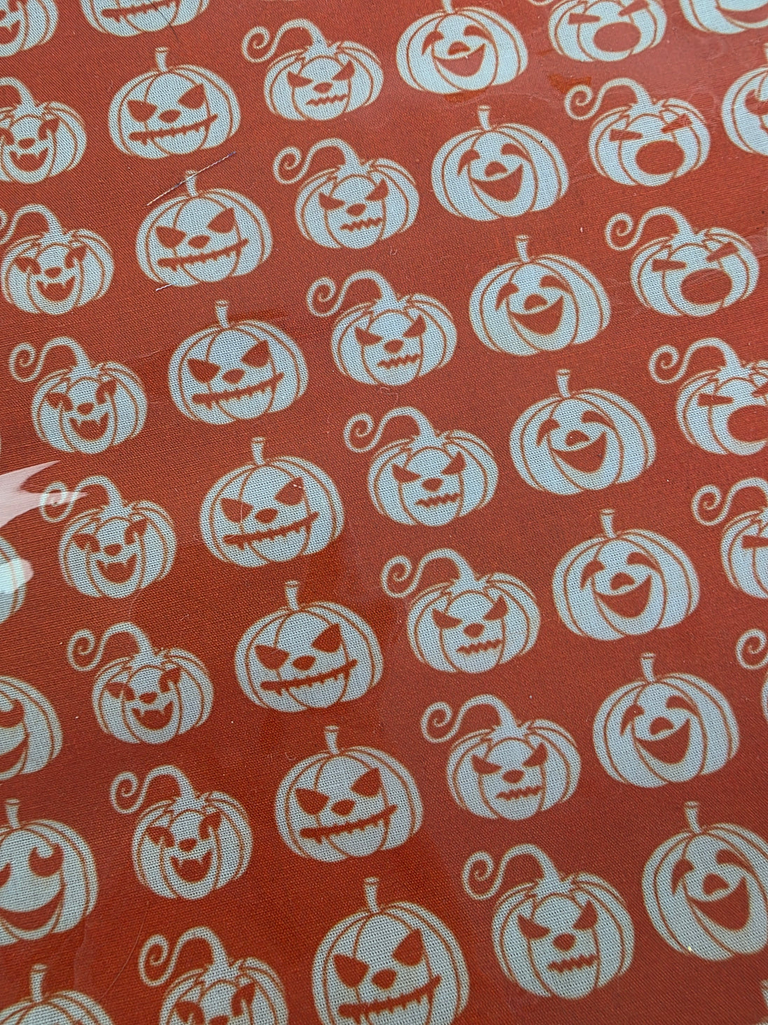 WIP Project Bag - Spooky Pumpkin