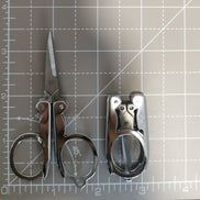 Compact Folding Embroidery Scissors. Stainless.