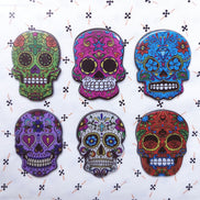 Needle Minder - Día de los muertos Day of the dead Sugar Skull. Spooky Halloween