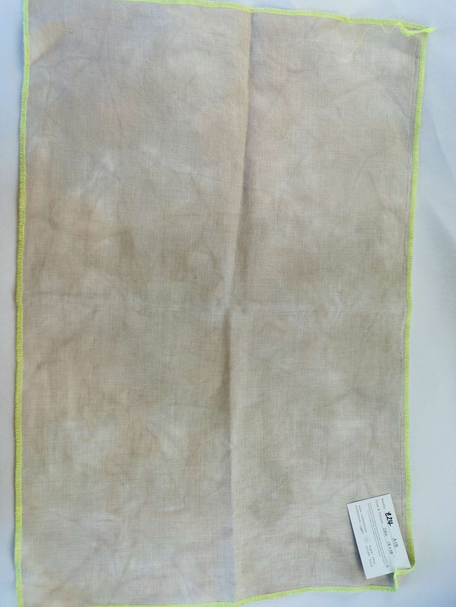 A18 Hand Dyed. 28ct Linen  (18x28")