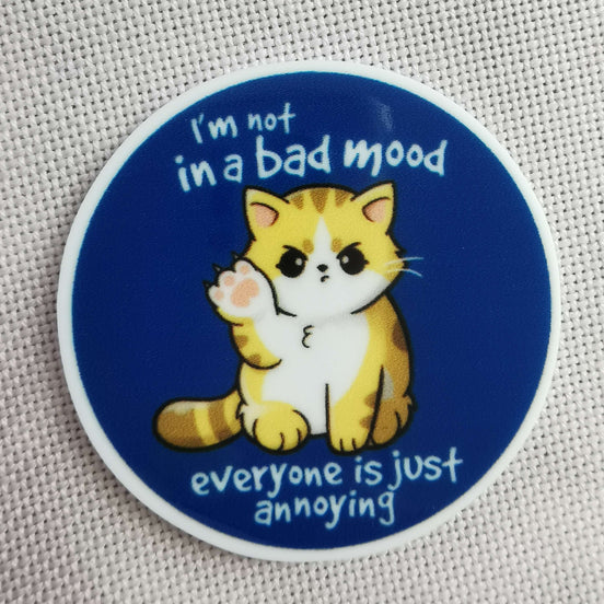 Needle Minder - Cute Cat. Everyone is Annoying. Humour