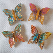 Needle Minder - Gold Foiled Pastel Rainbow Butterfly