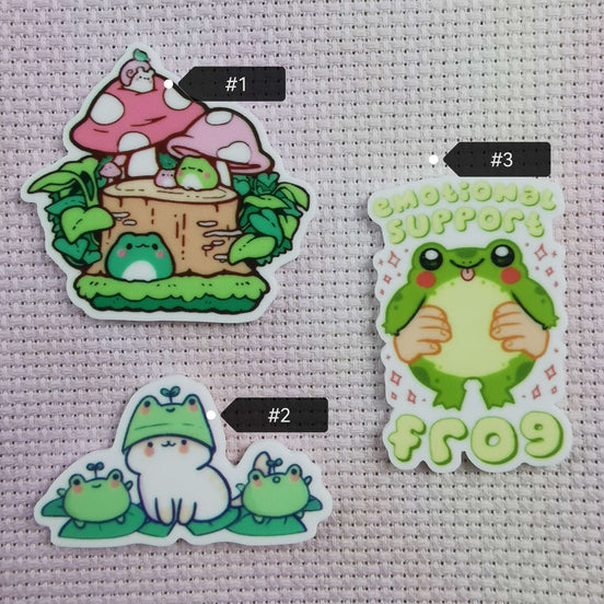Needle Minder - Friendly Frogs. Emotional Support Frog.