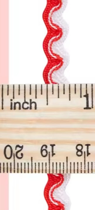 Rik Rak Wavy Trim. "Santa" 5mm width